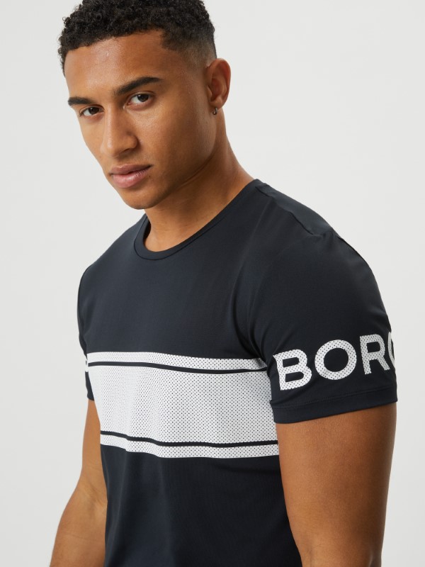 Bjorn Borg borg t-shirt stripe 10002814-bk001