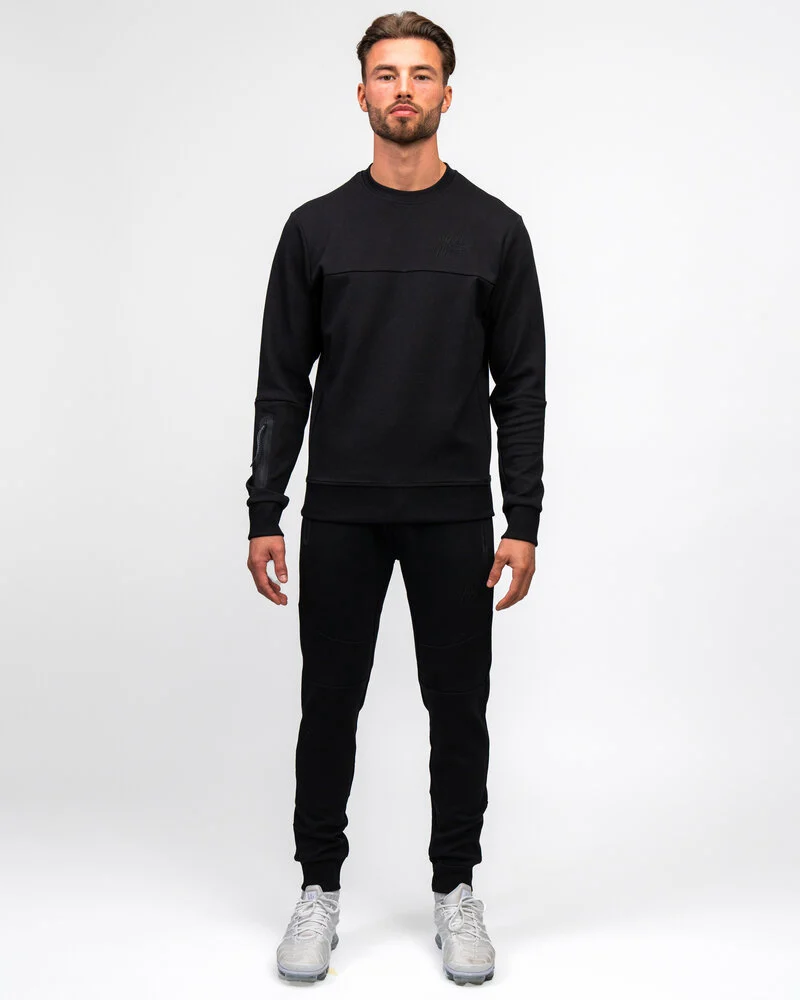 Malelions Counter Sweater zwart ms2-aw23-07-900