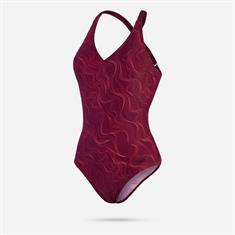 SPEEDO lexi printed shaping 1p red/pur 003071-15106